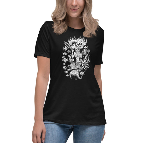 Wanted Podcast Merman Clan Women's Tee - Crab Scrambly Exclusive